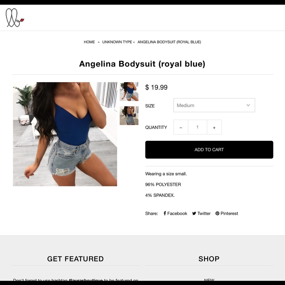 Laura’s Boutique Angelina Bodysuit
